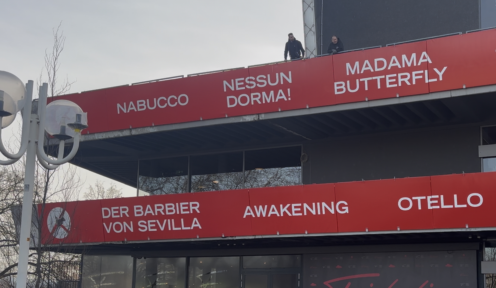 Param Vir Awakening banners at Theater Bonn